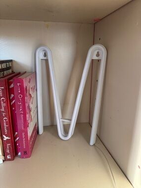 LED White Decorative Letter M Wall Accent - Home Wall Decor